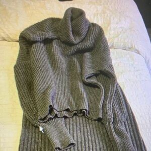 Jax Charcoal Ribbed Mini Dress